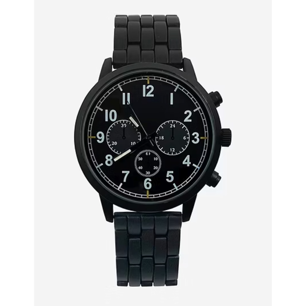 Geneva‎ Mens Black Bracelet Watch Mac7120jc